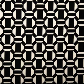 Printed Crepe - CREOLIA - Geometric - White