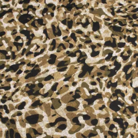 Printed Sweater Knit - HACCI - Leopards - Khaki