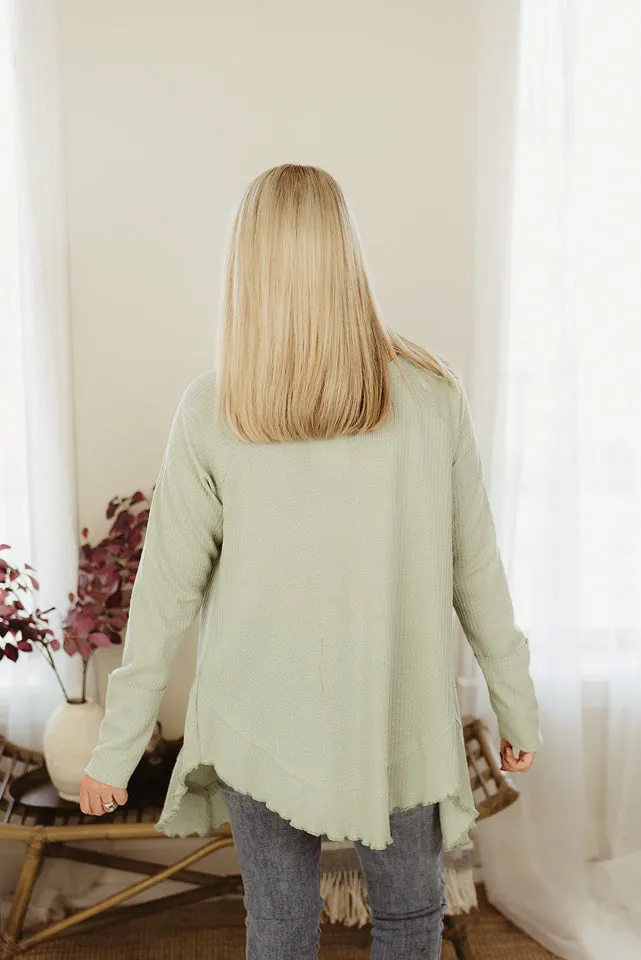 Raw Hem Solid Tunic
