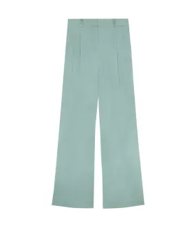 Ross Wide Leg Pants in Aqua