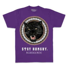 Stay Hungry Panther - Concord Purple T-Shirt