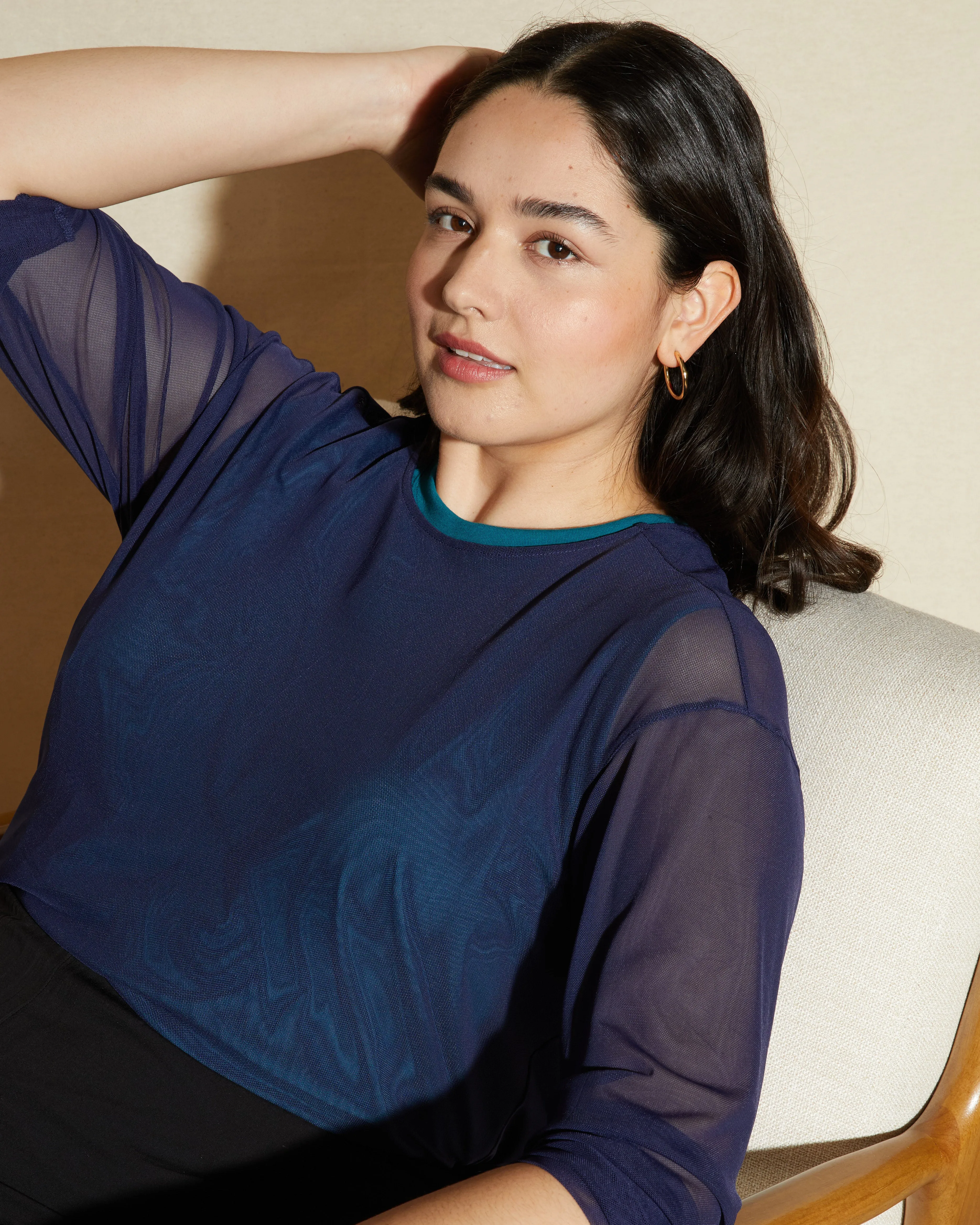 Thames Fog Top - Classic Navy