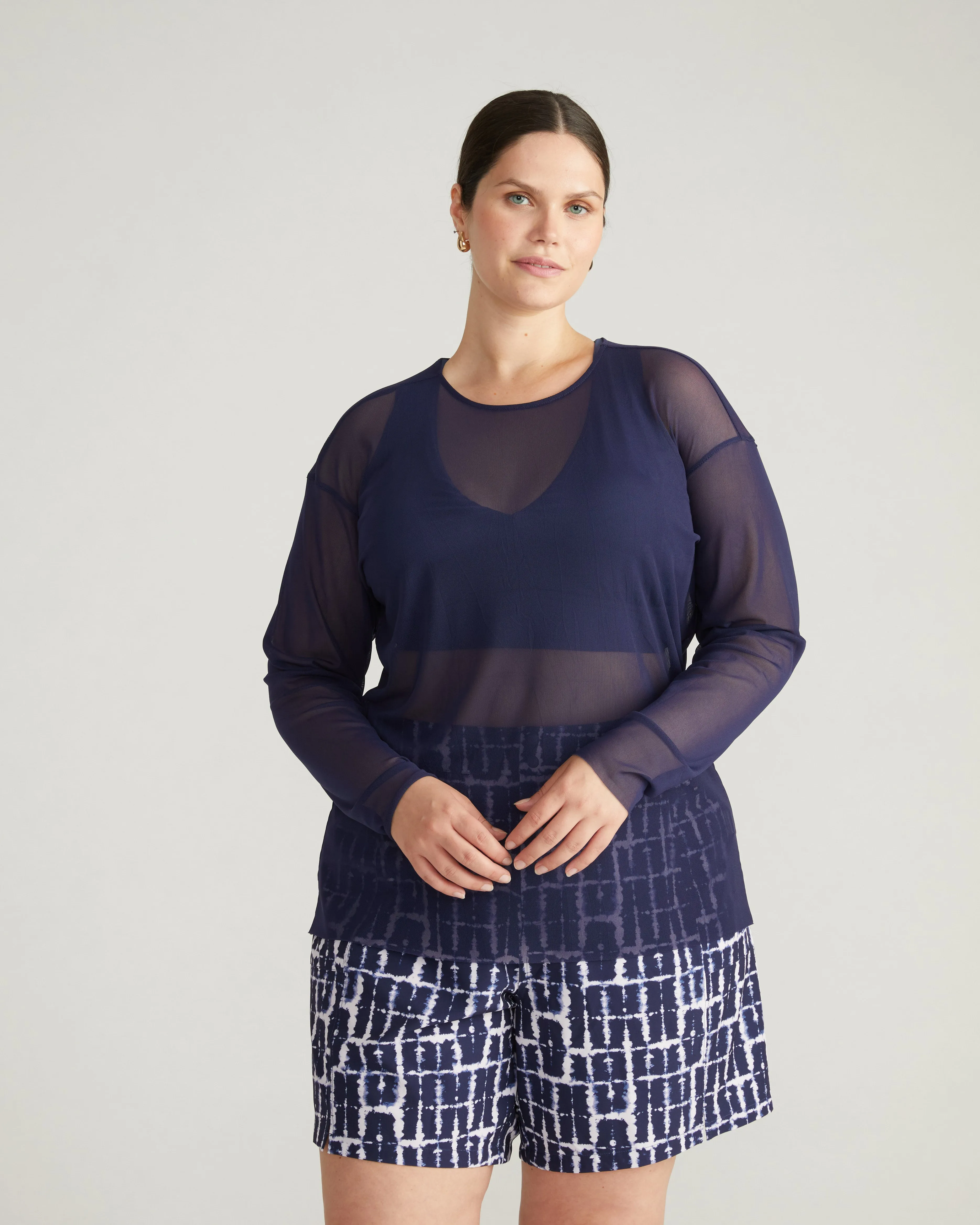 Thames Fog Top - Classic Navy