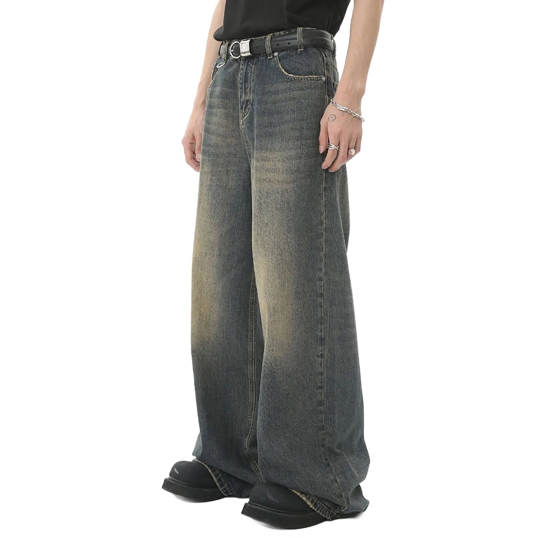 'Timeless' Wide Leg Denim Jeans