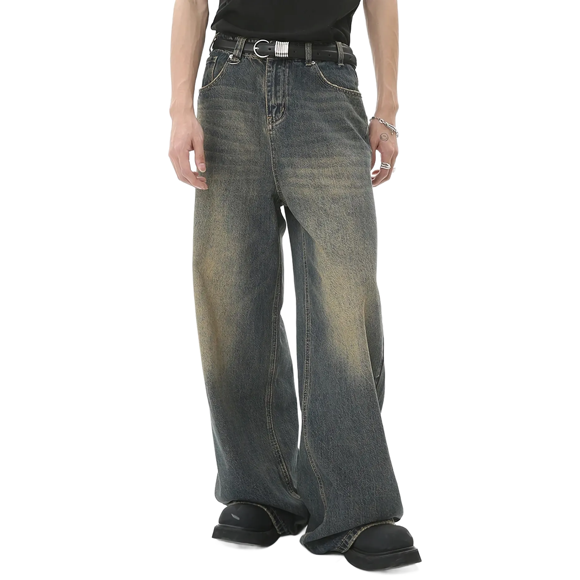 'Timeless' Wide Leg Denim Jeans