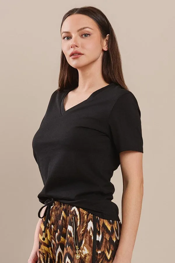 V-Neck Cotton T-Shirt