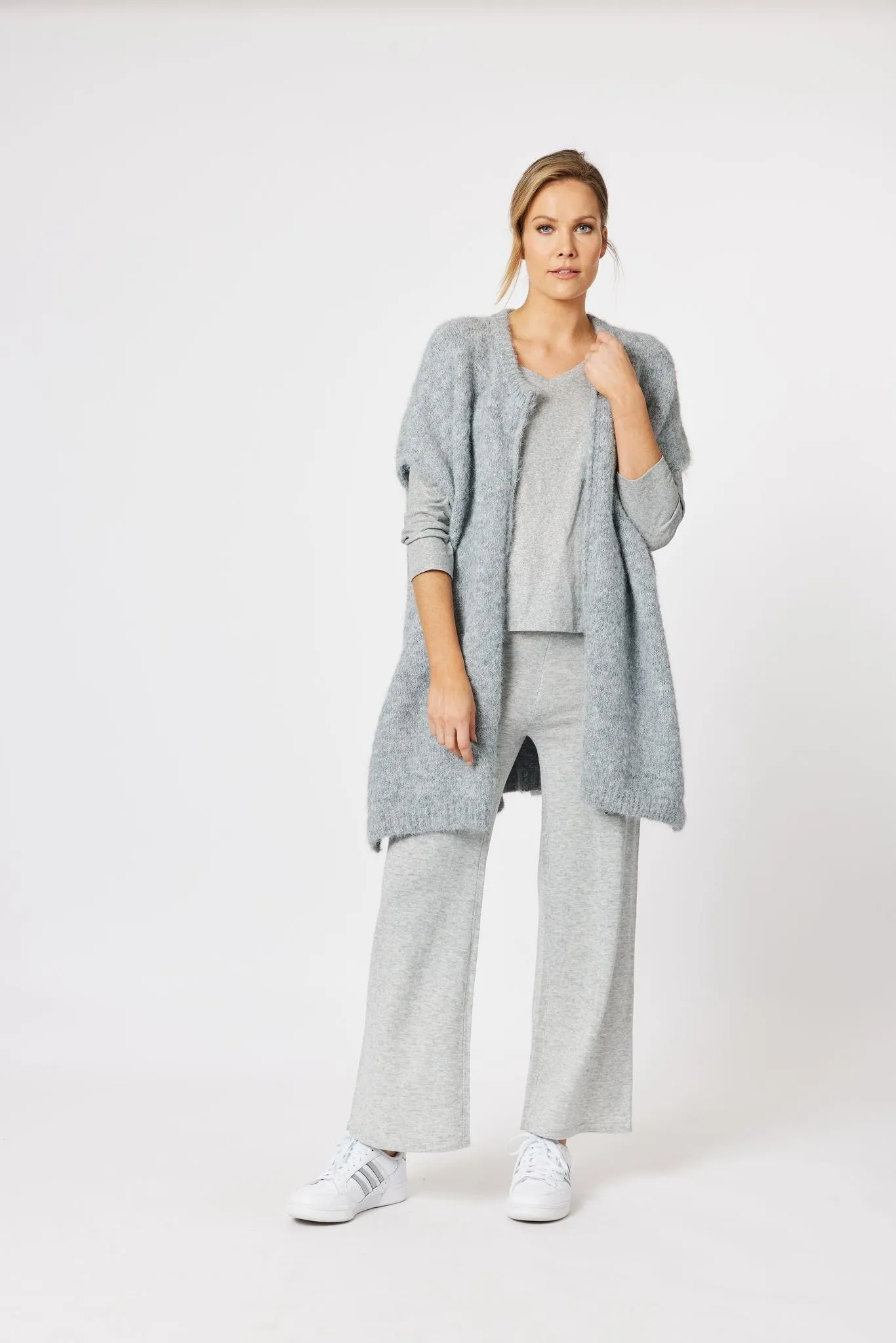 Verona Zip Through Vest | Silver Marle