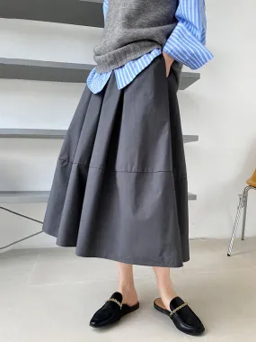 xakxx Stylish A-Line Elastics Solid Color Skirts